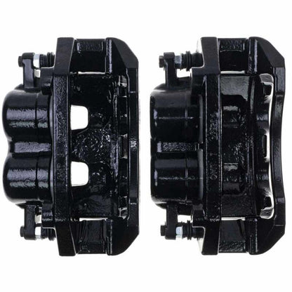 Power Stop 05-08 Dodge Dakota Front Black Caliper - Pair w/Bracket