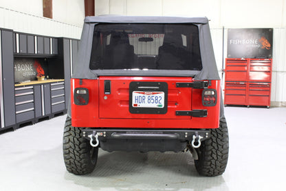 Fishbone Offroad 97-06 Jeep Wrangler TJ Rear Bumper W/Step Piranha Series