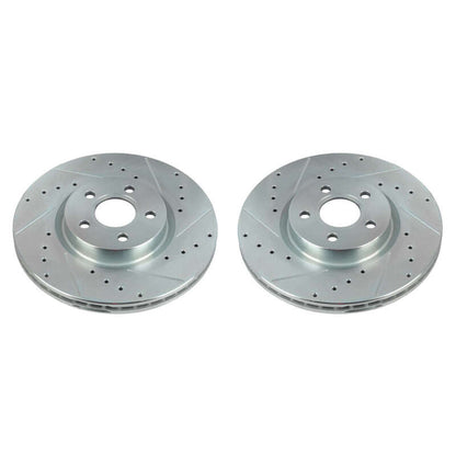 Power Stop 18-20 Ford Transit Connect Front Evolution Drilled & Slotted Rotors - Pair