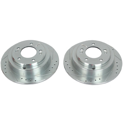 Power Stop 04-06 Kia Amanti Rear Evolution Drilled & Slotted Rotors - Pair