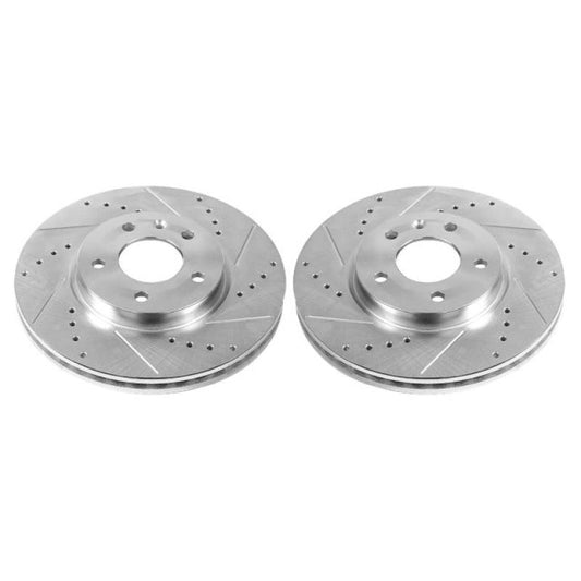 Power Stop 17-19 Buick LaCrosse Front Evolution Drilled & Slotted Rotors - Pair