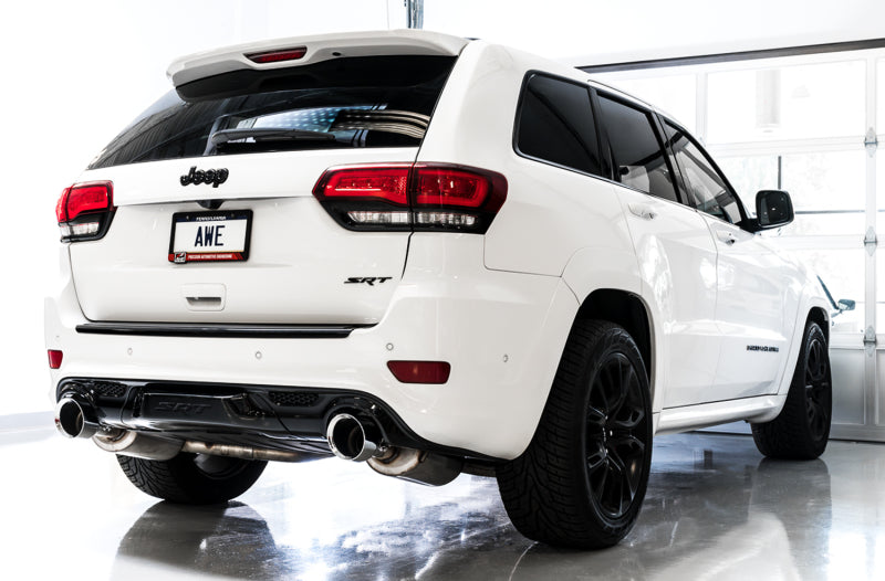 AWE Tuning 2020 Jeep Grand Cherokee SRT Track Edition Exhaust - Diamond Black Tips - Precision R