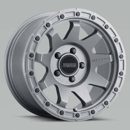 Method MR317 17x8.5 0mm Offset 5x150 110.5mm CB Matte Titanium Wheel