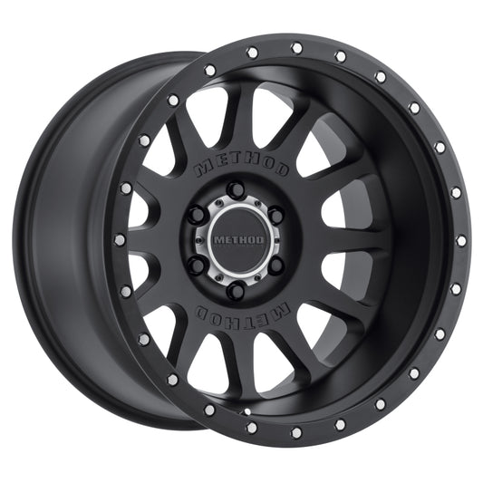 Method MR605 NV 20x9 -12mm Offset 6x5.5 106.25mm CB Matte Black Wheel