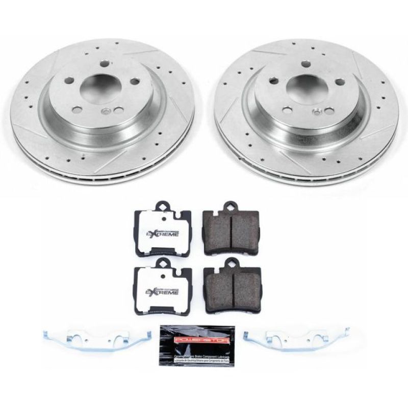 Power Stop 00-02 Mercedes-Benz S430 Rear Z26 Street Warrior Brake Kit