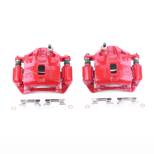 Power Stop 99-04 Hyundai Sonata Front Red Calipers w/Brackets - Pair