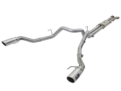 aFe MACHForce XP Exhaust Cat-Back SS-409 2017 Ford F-150 Raptor V6-3.5L (tt) w/ Polished Tips