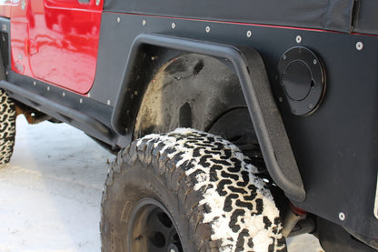 Fishbone Offroad 97-06 Jeep Wrangler Steel Tube Fender Front/Rear - Blk Txtred Pwdercoat (Set Of 4)