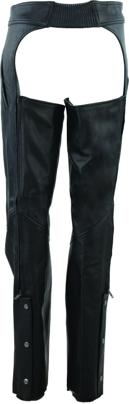 Kuryakyn Leather By River Road Plains Leather Chaps Black Womens - Small