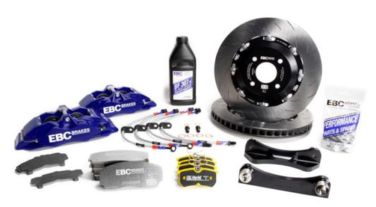 EBC Racing 12-17 Ford Fiesta ST (Mk7) Blue Apollo-4 Calipers 330mm Rotors Front Big Brake Kit