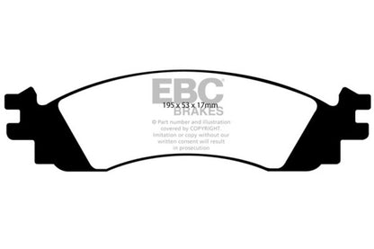 EBC 06-10 Ford Explorer 4.0 2WD Yellowstuff Front Brake Pads