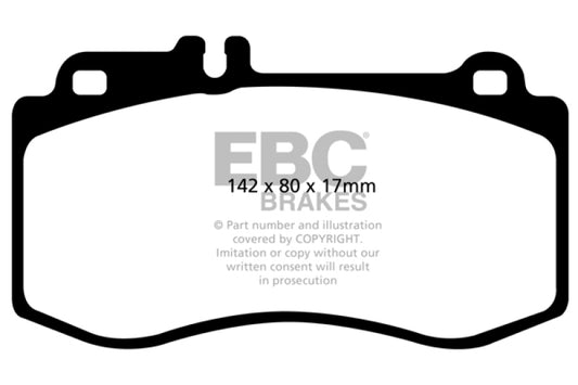 EBC 10+ Mercedes-Benz E350 3.5 AMG Sport Package Yellowstuff Front Brake Pads