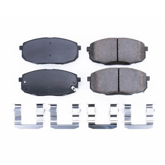 Power Stop 09-12 Hyundai Elantra Front Z17 Evolution Ceramic Brake Pads w/Hardware