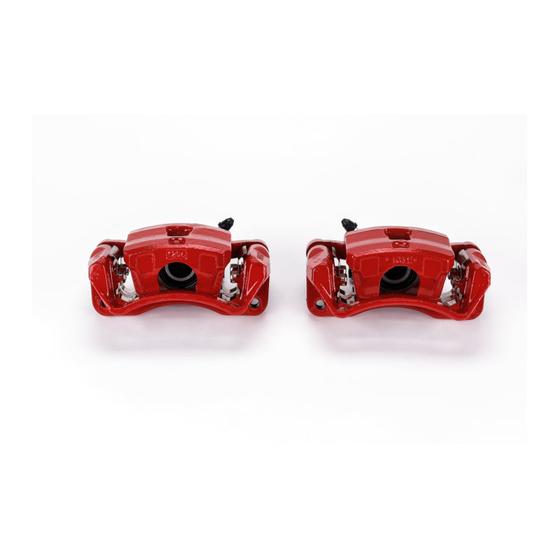 Power Stop 06-12 Mitsubishi Eclipse Rear Red Calipers w/Brackets - Pair