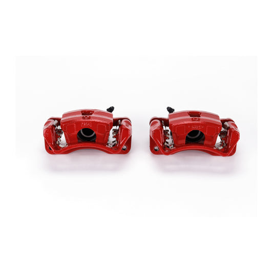 Power Stop 06-12 Mitsubishi Eclipse Rear Red Calipers w/Brackets - Pair