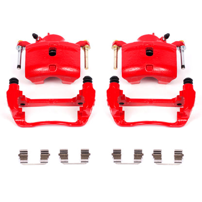 Power Stop 13-15 Acura ILX Front Red Calipers w/Brackets - Pair