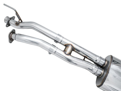 AWE 16-22 Toyota Tacoma 0FG Catback Exhaust w/ BashGuard - Dual Diamond Black Tips - Precision R