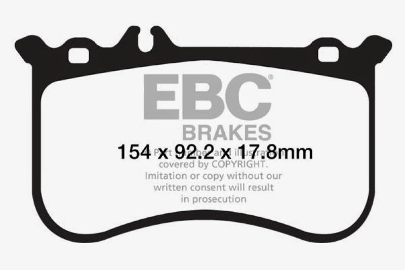 EBC 10-11 Mercedes-Benz CL550 5.5 AMG Sport Pkg Yellowstuff Front Brake Pads