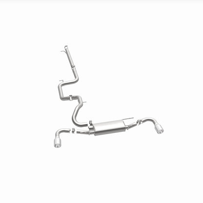 MagnaFlow 10-12 Mazda 3 L4 2.5L Hatchback Split Rear Exit Stainless Cat Back Performance Exhaust