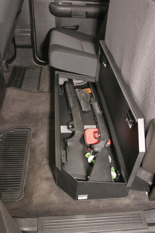 Tuffy Chevrolet Silverado & Gmc Sierra Underseat Lockbox Full Length W/ Keyed Lock For