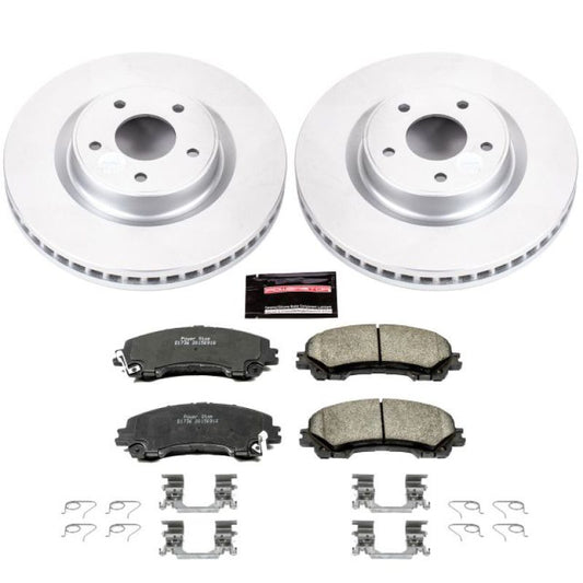 Power Stop 14-19 Infiniti Q50 Front Z17 Evolution Geomet Coated Brake Kit