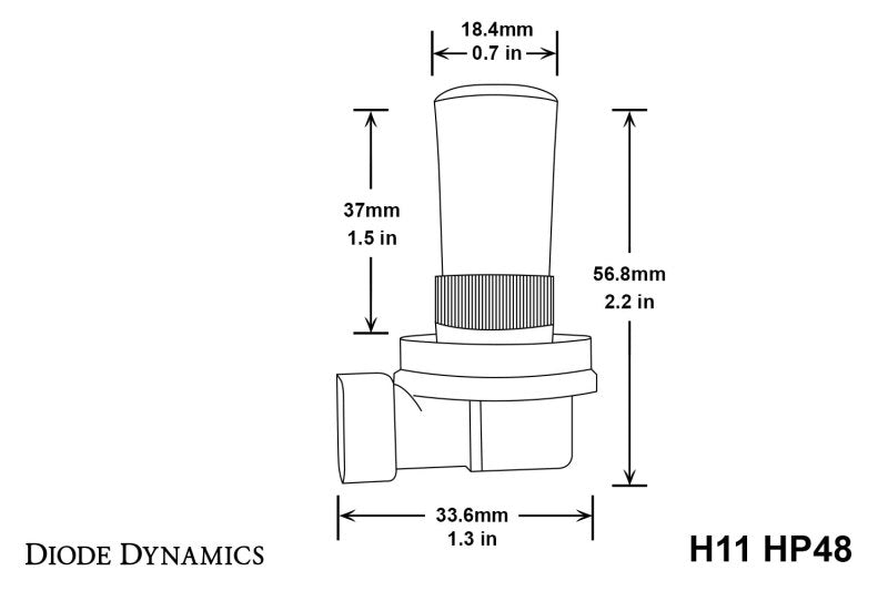 Diode Dynamics H11 HP48 LED - Cool - White Set of 4