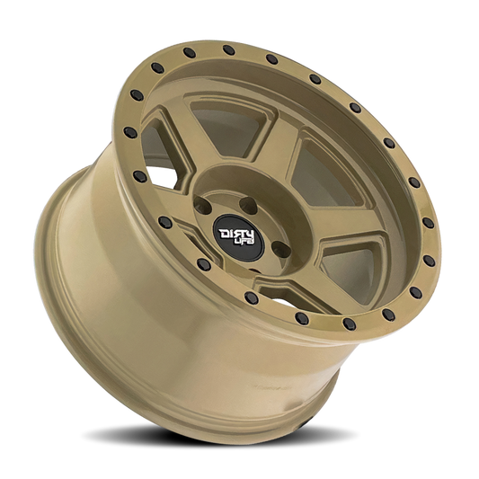 Dirty Life 9315 Compound 17x9 / 6x135 BP / -12mm Offset / 87.1mm Hub Desert Sand Wheel