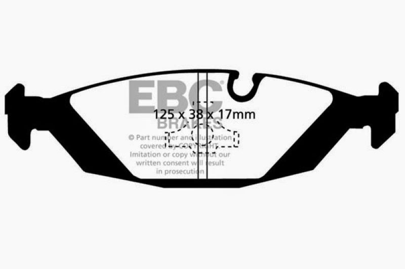 EBC 83-85 BMW 318 1.8 (E30) Ultimax2 Rear Brake Pads