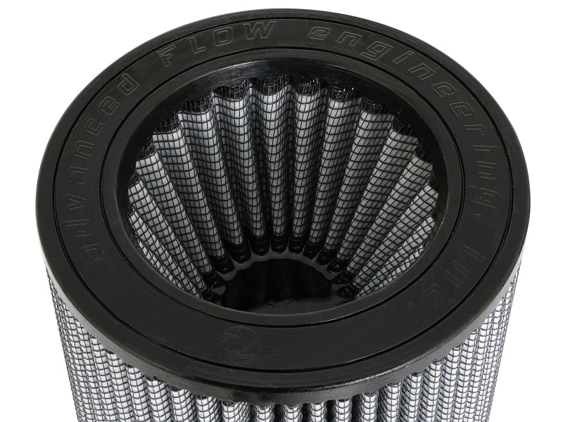 aFe MagnumFLOW Pro DRY S Universal Air Filter 4in F x 6in B (mt2) x 5.5in T (Inv) x 7.5in H - Precision R