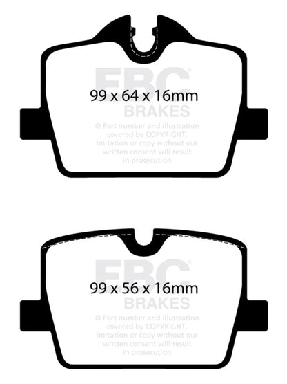 EBC 2019+ BMW Z4 G29 2.0T Greenstuff Rear Brake Pads