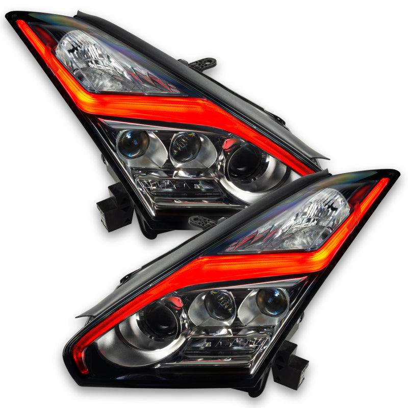 Oracle 15-21 Nissan GT-R RGB+W (Lightning Bolt) Headlight DRL Upgrade Kit - ColorSHIFT SEE WARRANTY