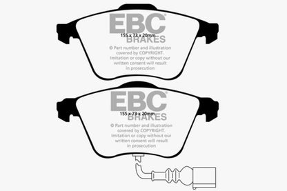 EBC 07-10 Audi TT Quattro 3.2 Ultimax2 Front Brake Pads