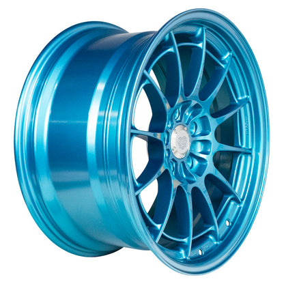 Enkei NT03+M 18x9.5 5x114.3 40mm Offset 72.6mm Bore Emerald Blue Wheel MOQ 40