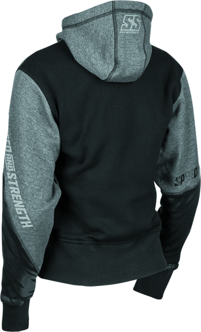 Speed and Strength Cat Outa Hell Hoody Grey/Black Womens - XS