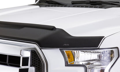 AVS 09-14 Ford F-150 Aeroskin II Textured Low Profile Hood Shield - Black