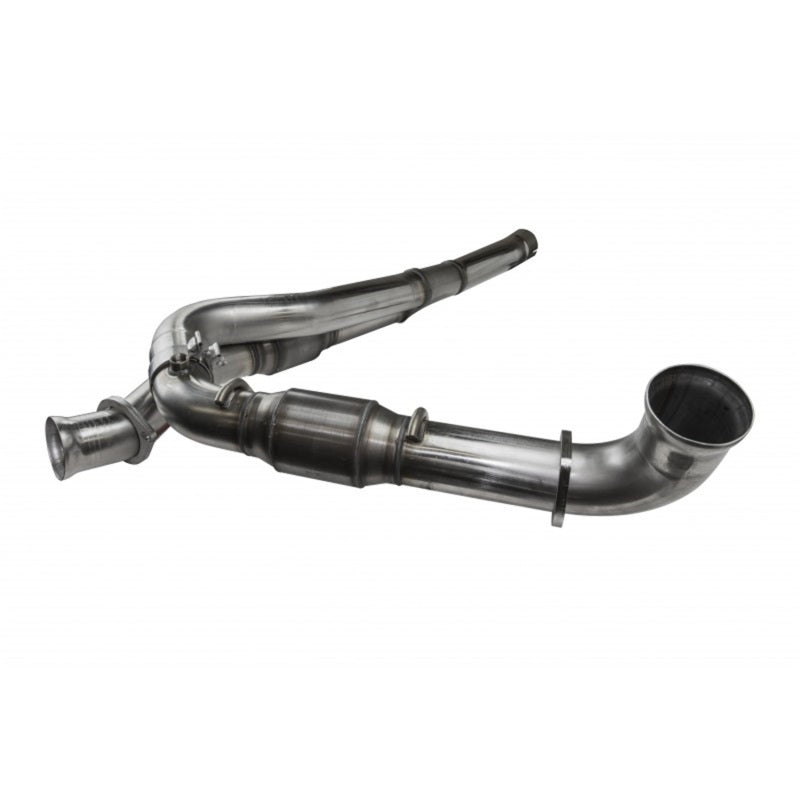 Kooks 11-14 Ford Raptor SVT 1 3/4in x 3in SS Longtube Headers and 3in SS OEM Exhaust Catted Y Pipe