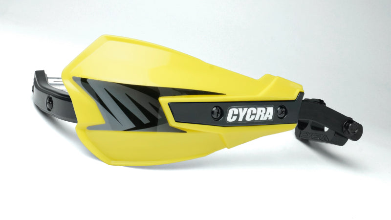 Cycra Vortex Hand Guard/w Universal U-Clamps - Yellow