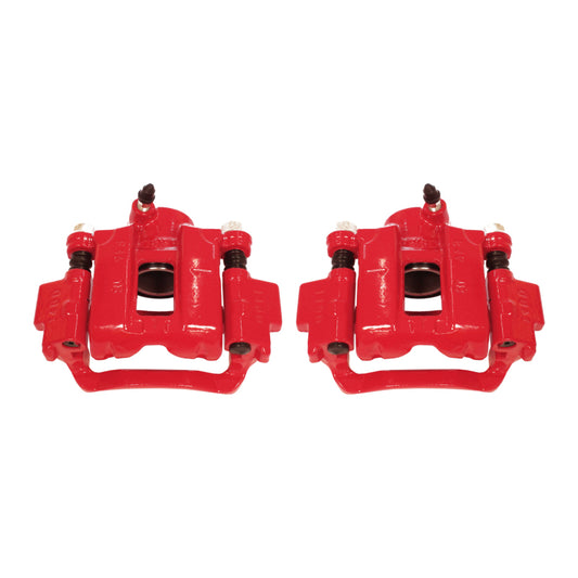 Power Stop 10-18 Lexus GX460 Rear Red Calipers w/Brackets - Pair