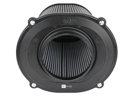 aFe Quantum Pro DRY S Air Filter Inverted Top - 5in Flange x 8in Height - Dry PDS - Precision R