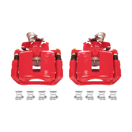 Power Stop 13-17 Ford Explorer Rear Red Calipers w/Brackets - Pair