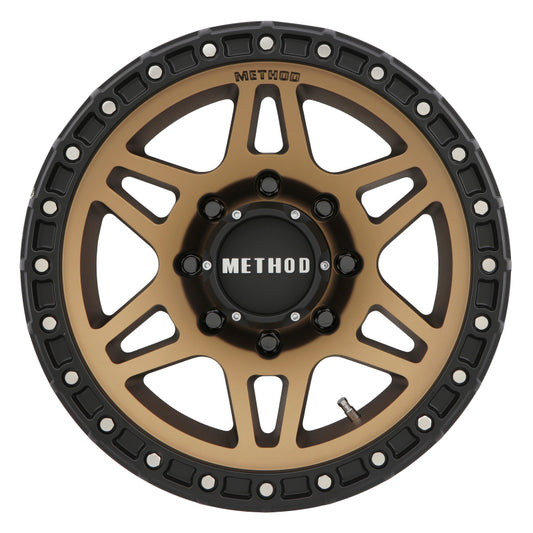 Method MR312 18x9 +18mm Offset 8x6.5 130.81mm CB Method Bronze/Black Street Loc Wheel