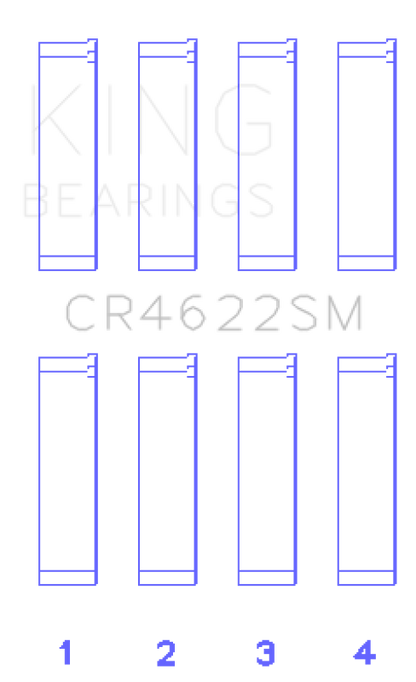 King Engine Bearings Subaru Fb20 (Size +0.25mm) Connecting Rod Bearing Set