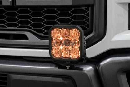 Diode Dynamics 17-20 Ford Raptor SS5 Bumper LED Pod Light Kit - Yellow Pro Driving