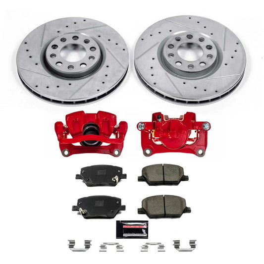 Power Stop 16-18 Fiat 500X Front Z23 Evolution Kit w/Calipers