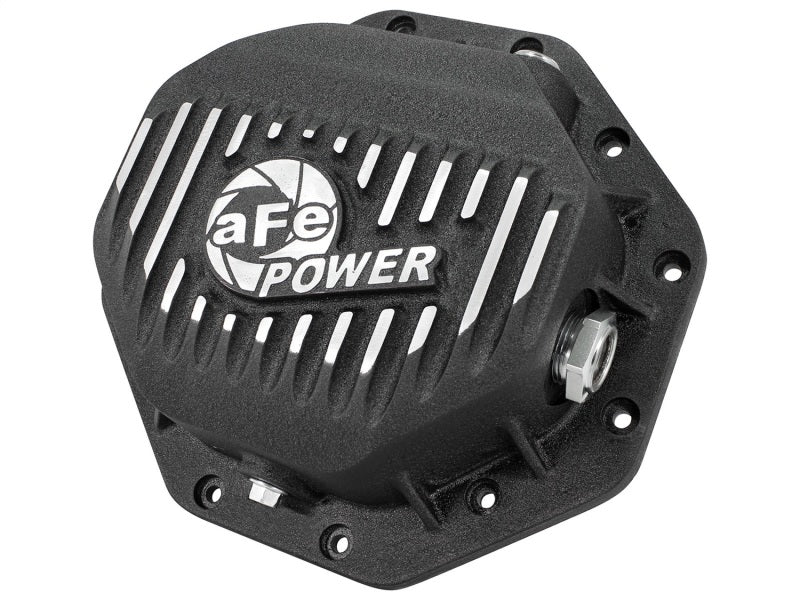 AFE Rear Differential Cover (Black Machined; Pro Series); Dodge/RAM 94-14 Corporate 9.25 (12-Bolt) Precision R