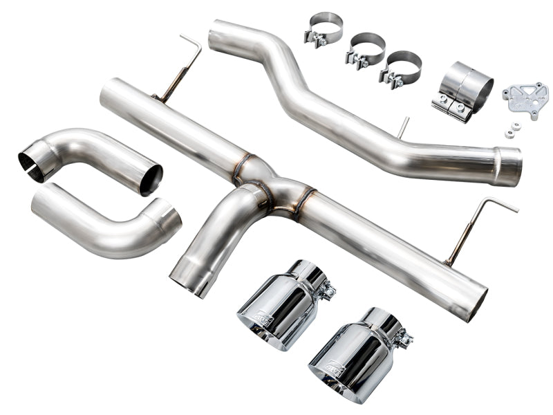 AWE 19-23 BMW 330i / 21-23 BMW 430i Base G2X Track Edition Axle Back Exhaust - Chrome Silver - Precision R