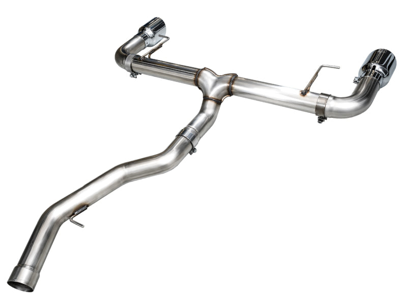 AWE 19-23 BMW 330i / 21-23 BMW 430i Base G2X Track Edition Axle Back Exhaust - Chrome Silver - Precision R