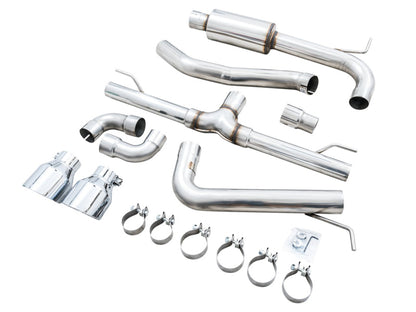 AWE 2022 VW GTI MK8  Track Edition Exhaust - Chrome Silver Tips - Precision R