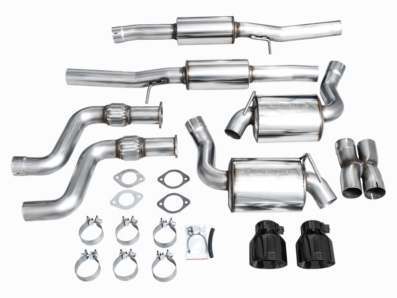 AWE 2023 Nissan Z RZ34 RWD Touring Edition Catback Exhaust System w/ Diamond Black Tips - Precision R