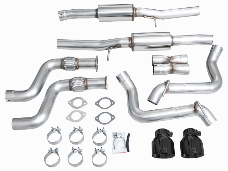 AWE 2023 Nissan Z RZ34 RWD Track Edition Catback Exhaust System w/ Diamond Black Tips - Precision R